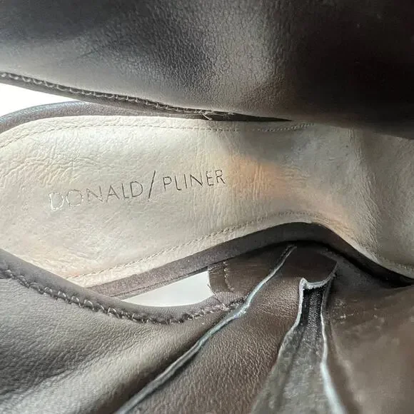 Donald J Pliner Women's Kleo Open Toe Ankle Bootie Size 9M Brown - Picture 12 of 13